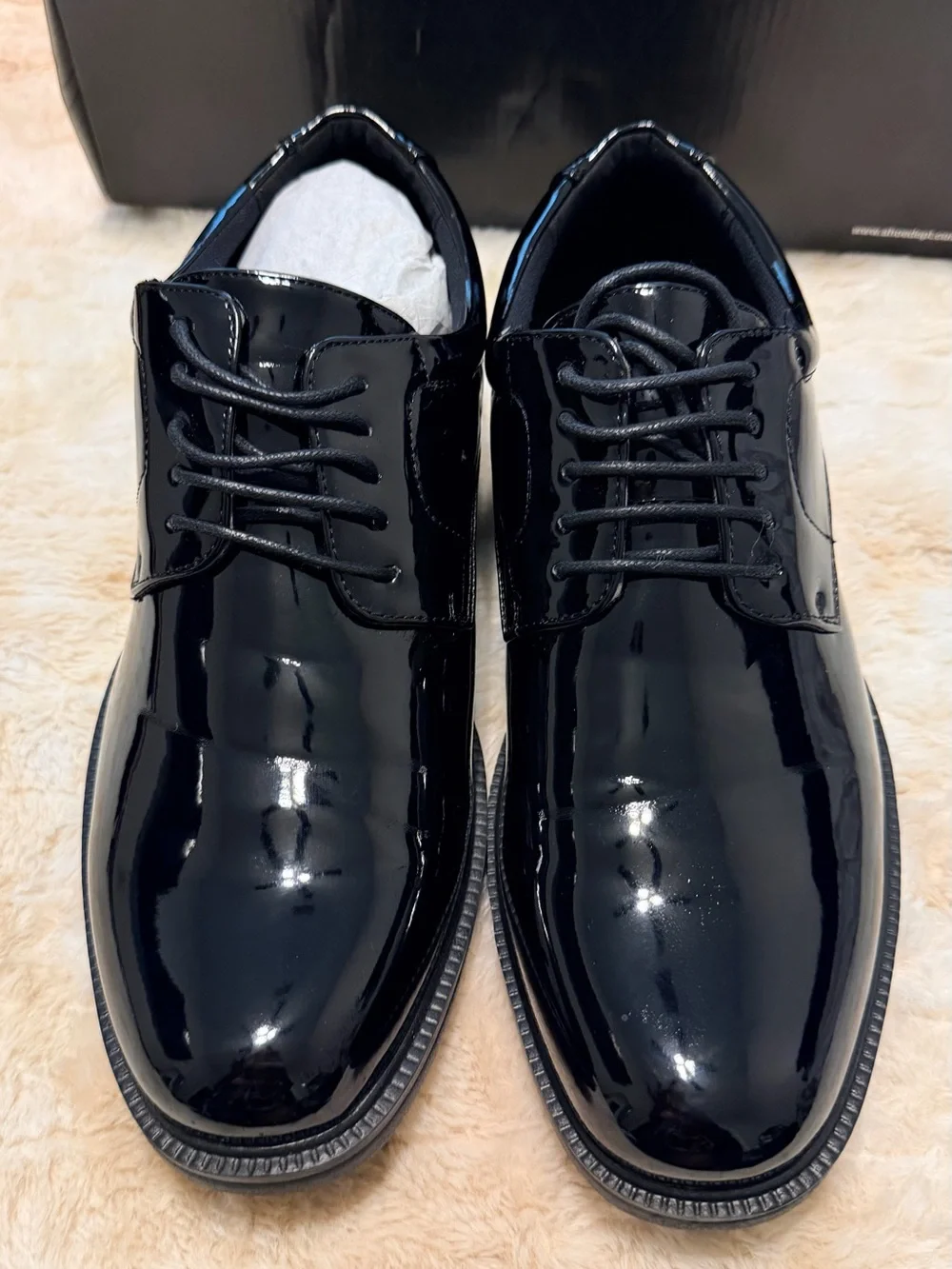 Robert David Men's Black Derby Dress Shoes